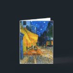 Cartão de nota do terraço de Van Gogh Café<br><div class="desc">Cartão de nota do terraço de Van Gogh Café. Pintura a óleo em canvas desde 1888. A arquitectura da cidade a mais comemorada de Van Gogh, Café Terraço Lugar du Fórum Arles, captura belamente a vida noturno francesa no final do século XIX. Um grande presente para fãs de Van Gogh,...</div>