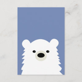 Cartão de nota do urso polar
