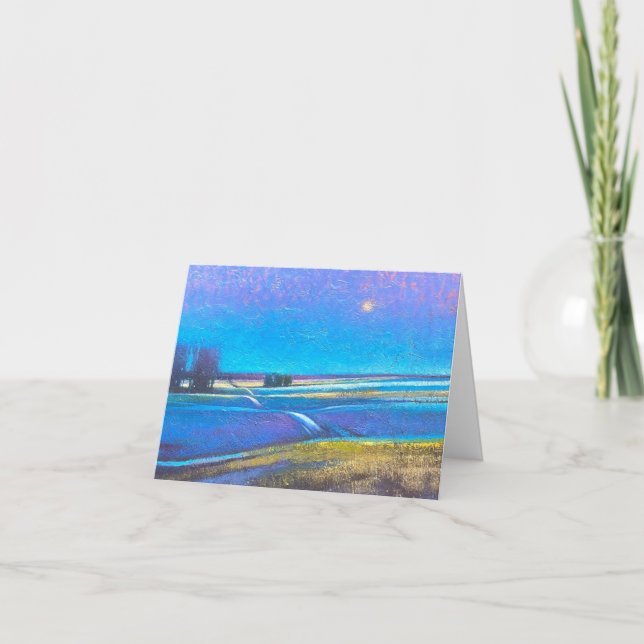 Cartão de Nota Dobrada Clássica (Frente)