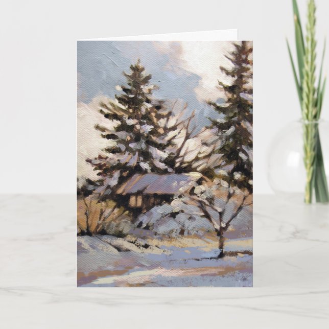 Cartão de Nota Dobrada Clássica (Frente)