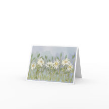 Cartão de Nota Dobrada do Daisies