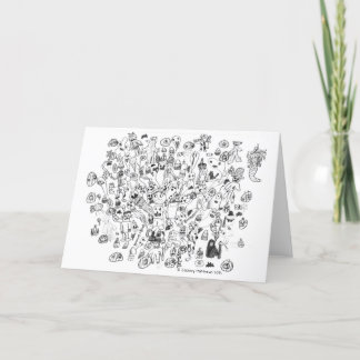 Cartão de Nota Dobrada do Halloween