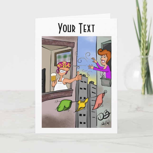 Cartão de Nota Dobrada Oops (Frente)