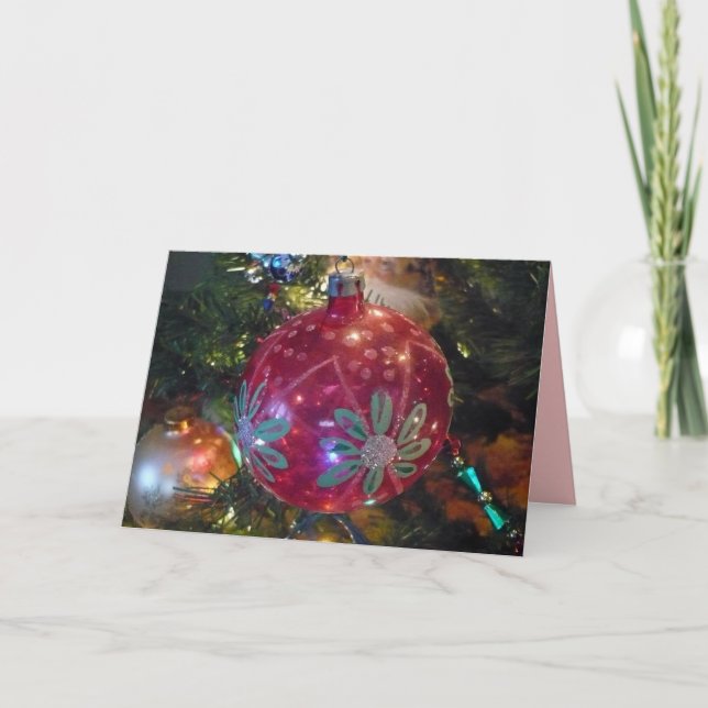 Cartão de nota dos enfeites de natal (Frente)