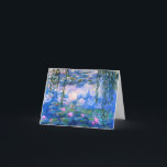 Cartão de nota dos lírios de água de Monet<br><div class="desc">Cartão de nota dos lírios de água de Monet. Pintura a óleo em canvas desde 1916. Monet pintou sua lagoa famosa do lírio de água obsessiva durante os anos finais de sua carreira, seleccionando a inspiração da luz do sol e seu efeito de deslocamento na água e as flores e...</div>