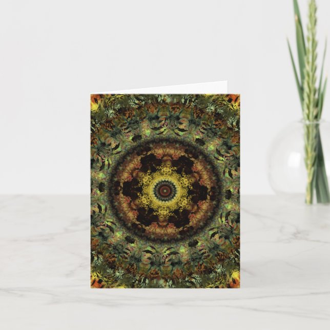 Cartão de nota Dusk Mandala Africano (Frente)