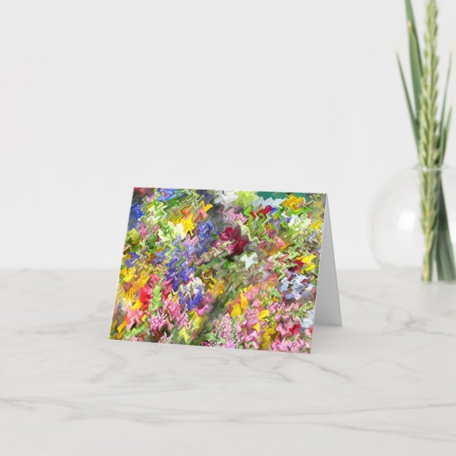 Cartão de Nota e Saudação de Raiz de Cor (Frente)