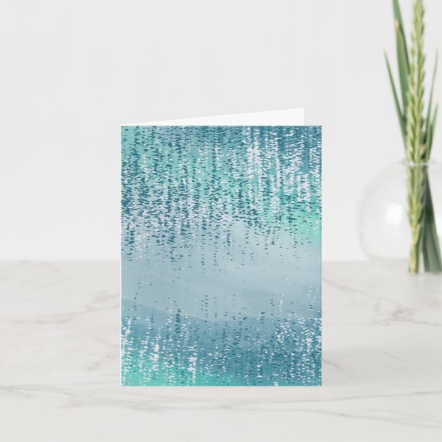 Cartão de Nota em Branco de Arte Abstrata (Frente)