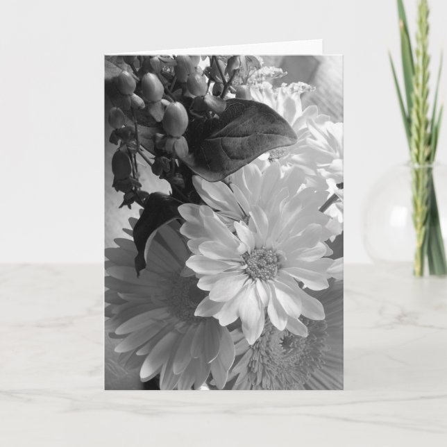 Cartão de Nota em Branco 'Morning Light Bouquet' (Frente)