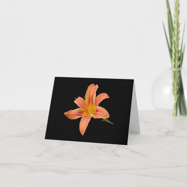 Cartão de Nota em Branco 'Tiger Lily' (Frente)