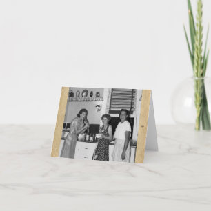 Cartão de Nota "Entre Amigos" com Estilo Retroativ