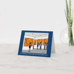 Cartão de Nota "Exposição de Arte" Verde Weenii