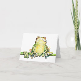 Cartão de nota fabuloso do sapo - 5,6" x 4"