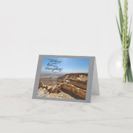 Cartão de Nota Filipenses 4:13 em Branco por Dentr