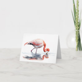 Cartão de Nota Flamingo