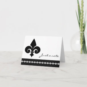 Cartão de Nota Fleur De Lis