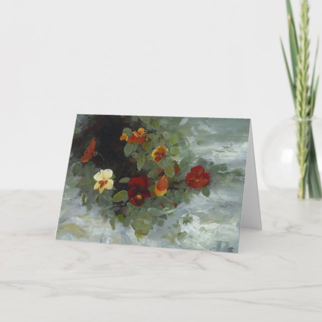 Cartão de nota floral (Frente)