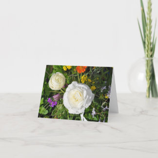 Cartão de nota: Flores