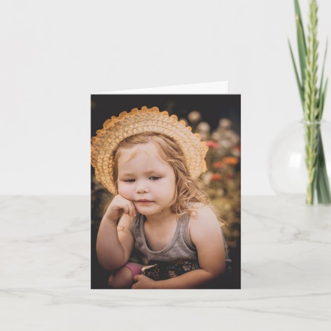 Cartão de Nota Fotográfica Personalizado (Frente)