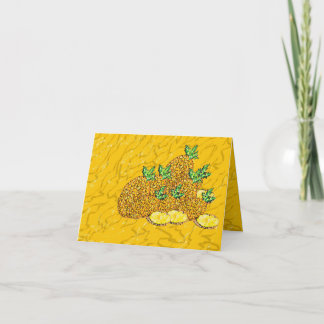 Cartão de nota fruta doce e tropical .