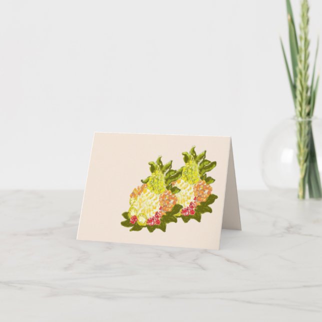 Cartão de Nota : Frutas Tropicais (Frente)