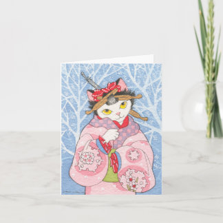 Cartão de nota gelado da manhã