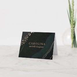 Cartão de Nota Geográfica Metálico