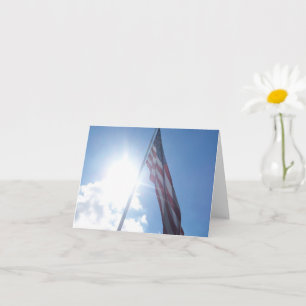 Cartão de Nota Inspiracional de Sinalizador Patrió