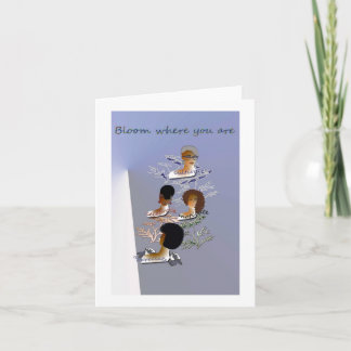 Cartão de nota inspirado vazio