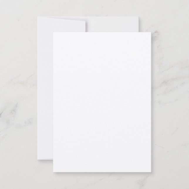 Cartão de Nota Kraft 8,89 cm x 12,7 cm & Envelope (Frente)