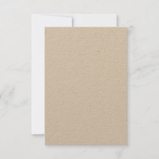 Cartão de Nota Kraft 8,89 cm x 12,7 cm & Envelope