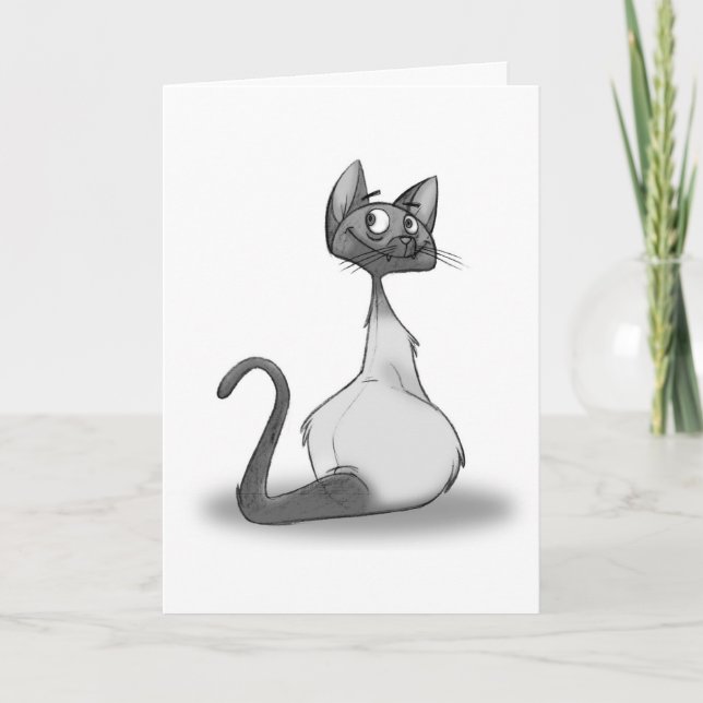 Cartão de nota legal do gato (Frente)