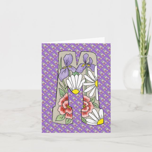 Cartão de Nota M Carta (Frente)