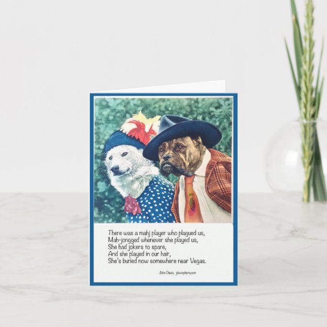 Cartão de Nota Mah Jongg Limerick (Frente)