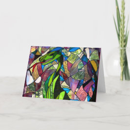 Cartão de nota místico do dragão