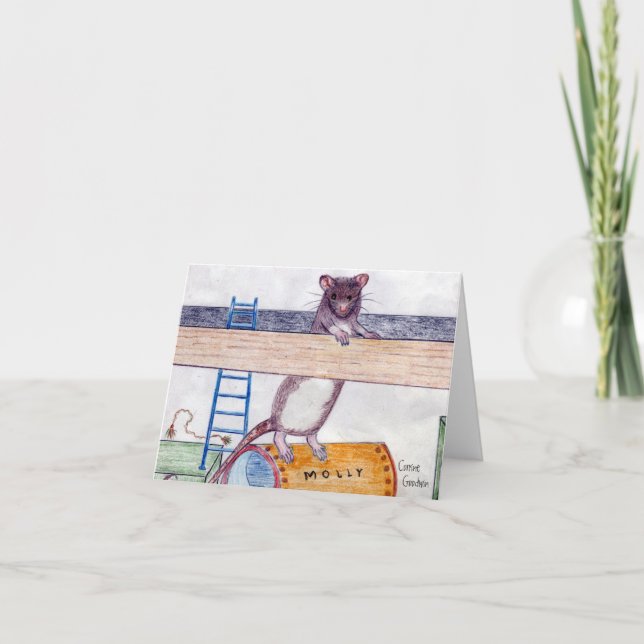 Cartão de Nota Molly de Caixa de Correio 3 (Frente)