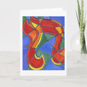 Cartão de Nota Mosaica Chai