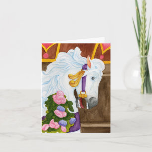 Cartão de Nota Najira Carousel Horse
