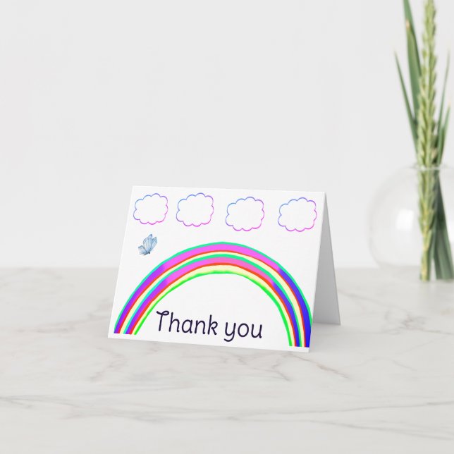 Cartão de Nota Obrigado (Frente)