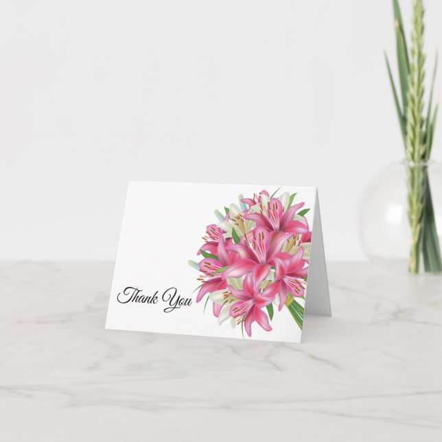 Cartão de Nota Obrigado (Frente)