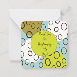 Cartão de Nota Obrigado por Iluminar meu Dia: