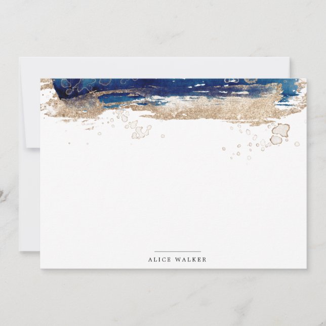 Cartão de Nota para a Areia Costeira (Frente)