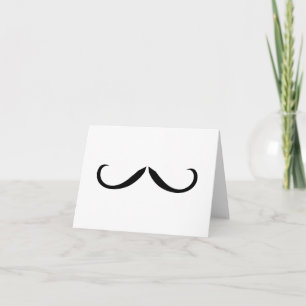 Cartão de Nota para bigode