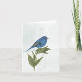 Cartão de Nota para Bunting Indigo