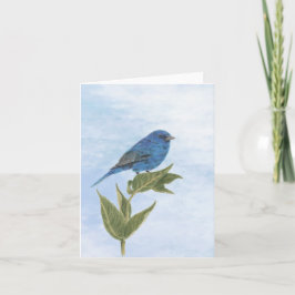 Cartão de Nota para Bunting Indigo