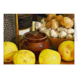 Cartão de Nota para Cozinha do País Bonito