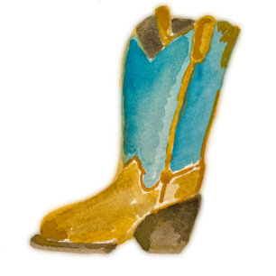 Cartão de Nota para Garota do Cowboy