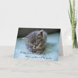 Cartão de Nota para Gatinho Cento