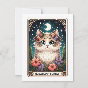 Cartão de Nota para Gato Cortado