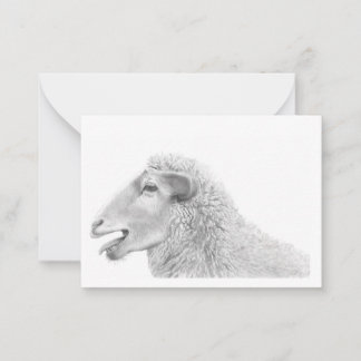 Cartão de Nota para Lamas Cujas Cordas